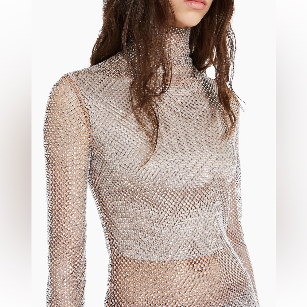 MaxMara (Sportmax) Rhinestone Mesh Two-Piece Set - Picture 3 of 4